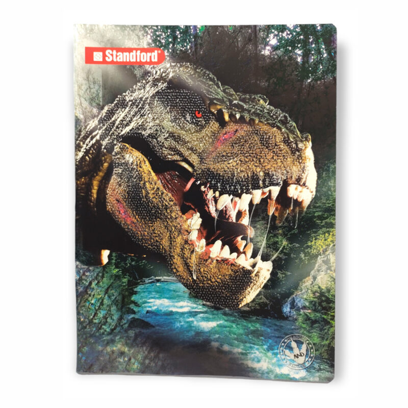 Cuaderno rayado alto relieve Saurus