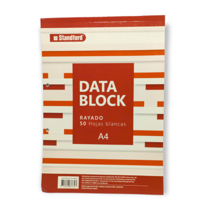 Data Block A4 Rayado