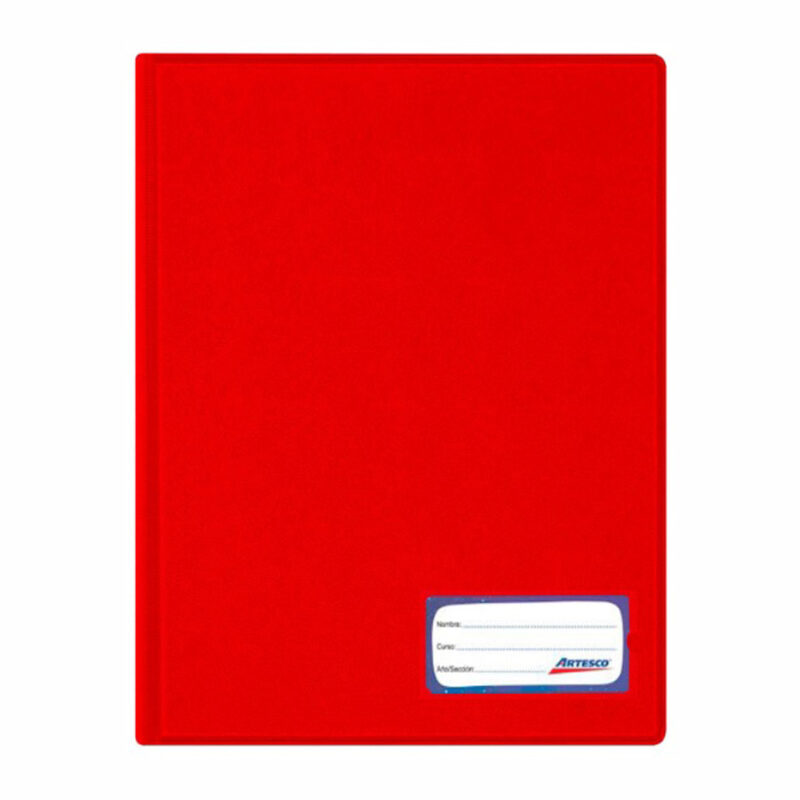 Folder A4 doble tapa gruesa rojo