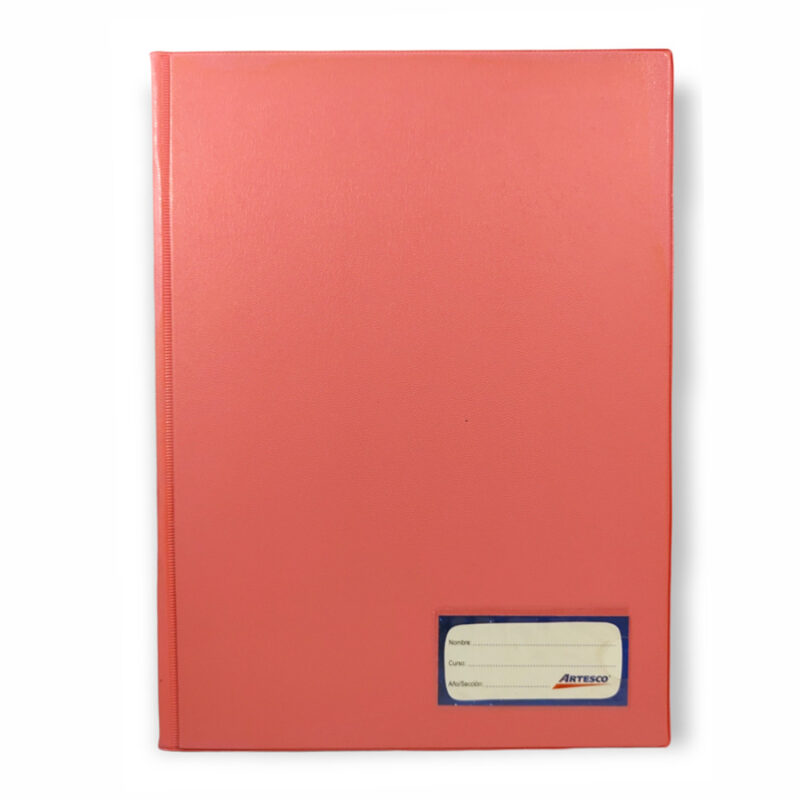 Folder oficio doble tapa gruesa rosado