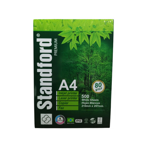 Papel bond 80GR A4 Premium Standford X 500und