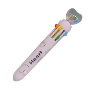 Lapicero 10 colores Heart beat Lila
