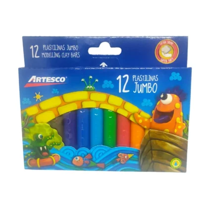 Plastilina jumbo x 12 colores