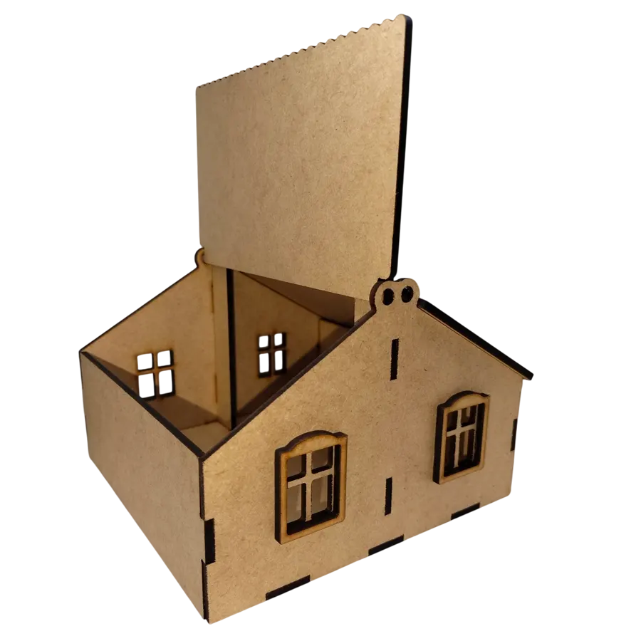 Casita de trupan para pintar - Imagen 3