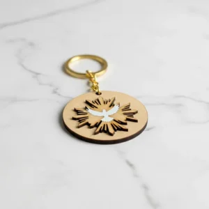 Llavero recuerdo en MDF x 25 unidades